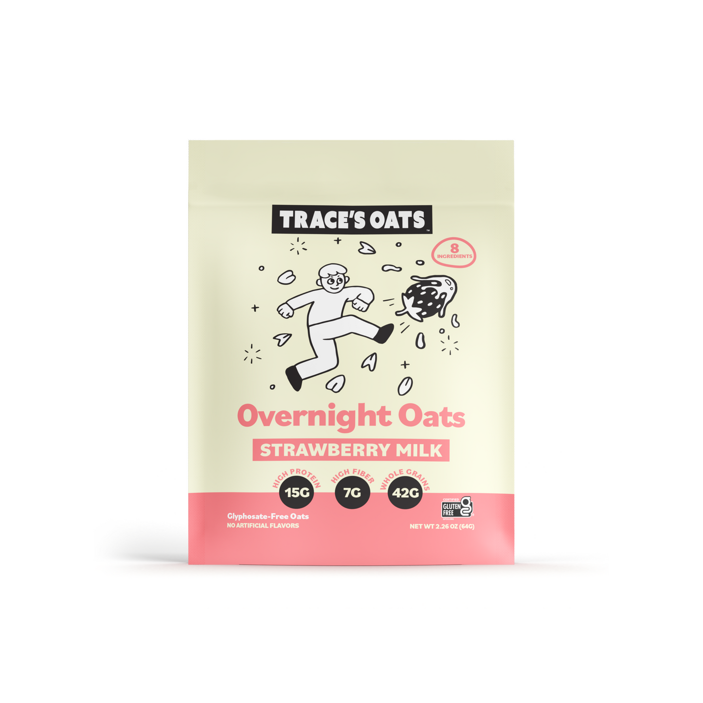 Strawberry Milk Overnight Oats