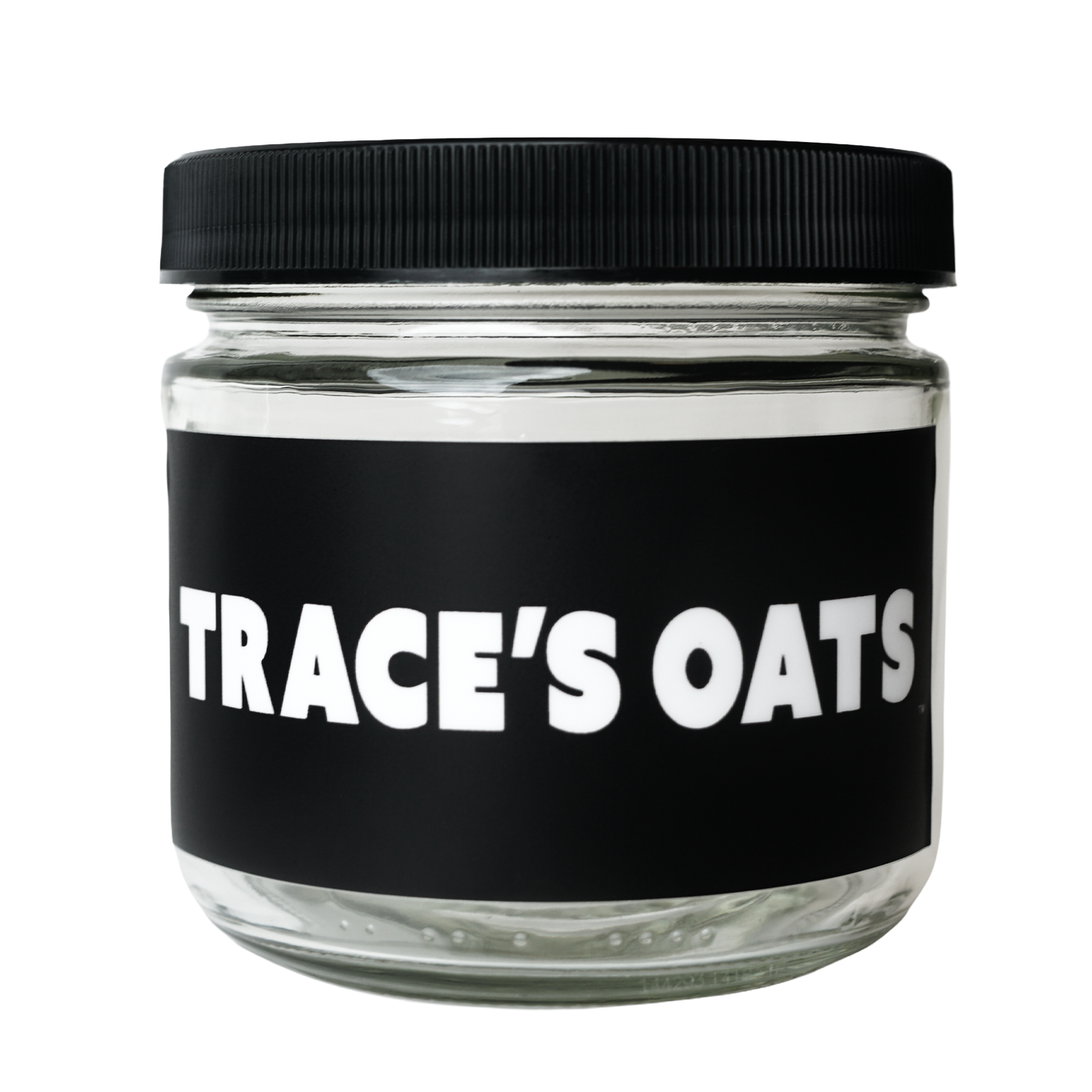 Trace's Oats Glass Jar